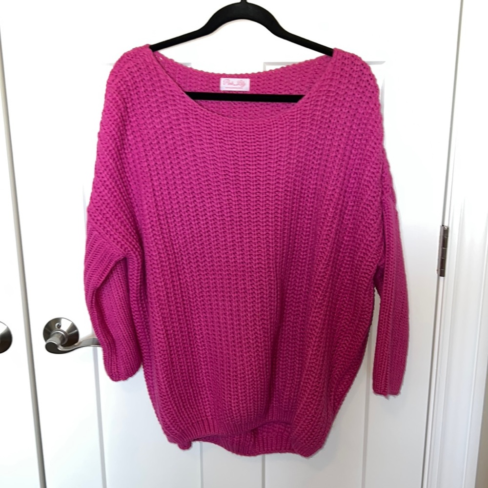 Relaxed Fit Crochet Sweater